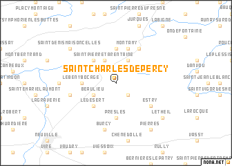 map of Saint-Charles-de-Percy