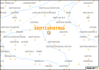 map of Saint-Christaud