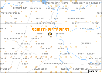 map of Saint-Christ-Briost