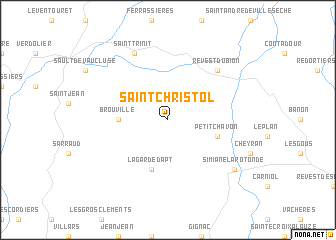 map of Saint-Christol