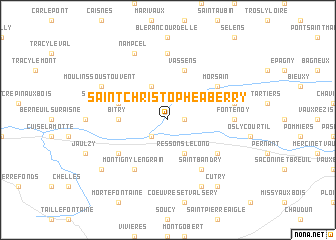 map of Saint-Christophe-à-Berry