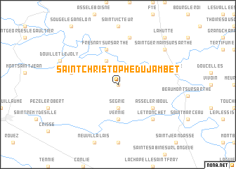 map of Saint-Christophe-du-Jambet