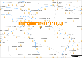 map of Saint-Christophe-en-Bazelle