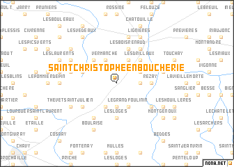 map of Saint-Christophe-en-Boucherie