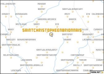 map of Saint-Christophe-en-Brionnais