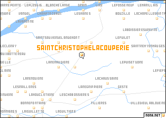 map of Saint-Christophe-la-Couperie