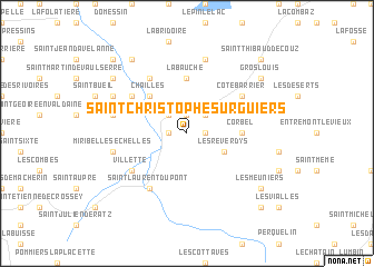 map of Saint-Christophe-sur-Guiers