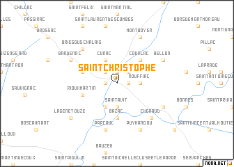 map of Saint-Christophe