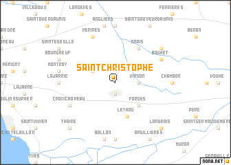 map of Saint-Christophe