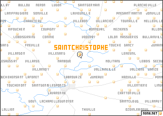 map of Saint-Christophe