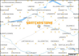 map of Saint-Christophe