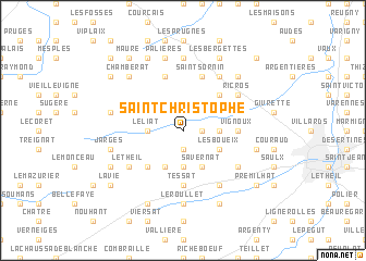 map of Saint-Christophe