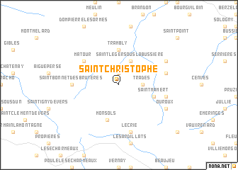 map of Saint-Christophe