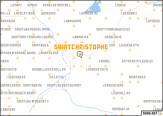 map of Saint-Christophe