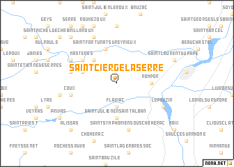 map of Saint-Cierge-la-Serre