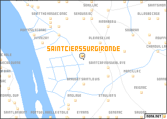 map of Saint-Ciers-sur-Gironde