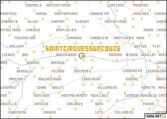 map of Saint-Cirgues-sur-Couze