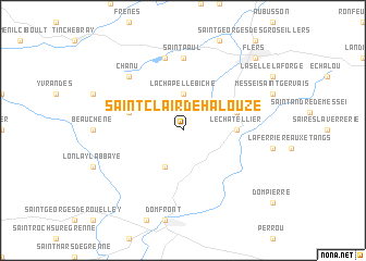 map of Saint-Clair-de-Halouze
