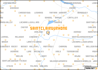 map of Saint-Clair-du-Rhône