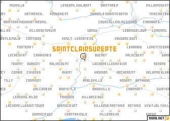 map of Saint-Clair-sur-Epte