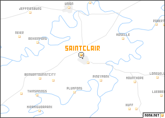 map of Saint Clair