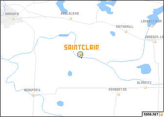 map of Saint Clair