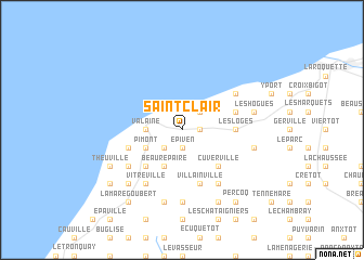 map of Saint-Clair