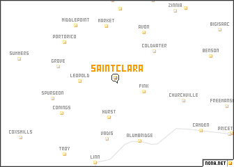 map of Saint Clara