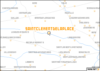 map of Saint-Clément-de-la-Place