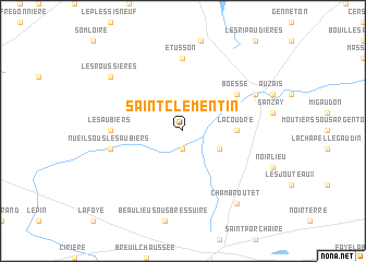 map of Saint-Clémentin