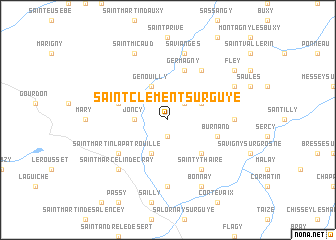 map of Saint-Clément-sur-Guye