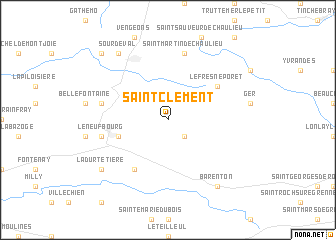 map of Saint-Clément