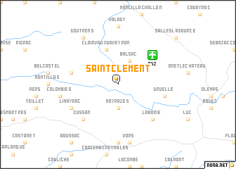 map of Saint-Clément