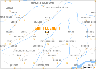 map of Saint-Clément