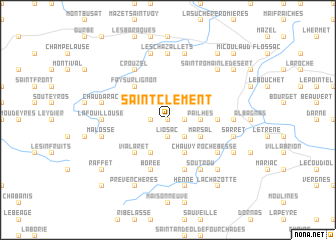 map of Saint-Clément