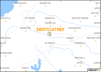 map of Saint Clether