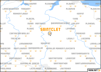 map of Saint-Clet