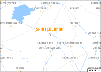 map of Saint-Colombin