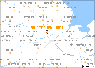 map of Saint-Côme-du-Mont