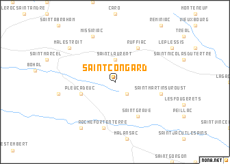 map of Saint-Congard