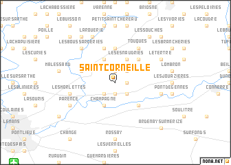 map of Saint-Corneille