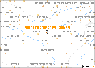 map of Saint-Cornier-des-Landes