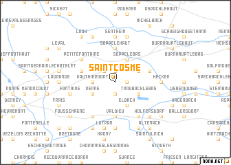 map of Saint-Cosme