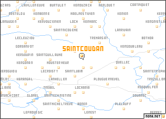 map of Saint-Coudan