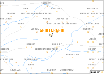map of Saint-Crépin