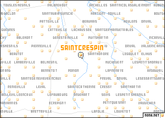 map of Saint-Crespin