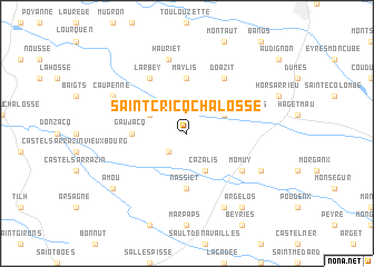 map of Saint-Cricq-Chalosse