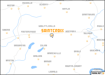 map of Saint Croix