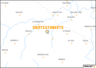 map of Saint Cuthbertʼs