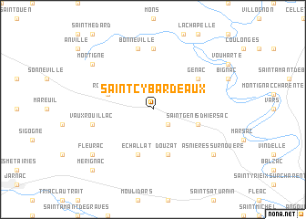 map of Saint-Cybardeaux